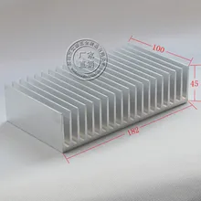 182*100*45mm LED/computer/MOS chips/power tube/amplifier Aluminium alloy thermal heat sink radiator heatsink Fin dentate