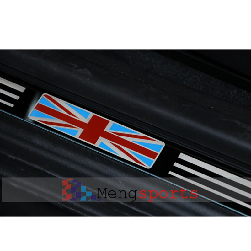 Set 2x Works John Union Jack Stainless Steel Door Sill Plate/Pedal R56 R57 747mm | Автомобили и мотоциклы