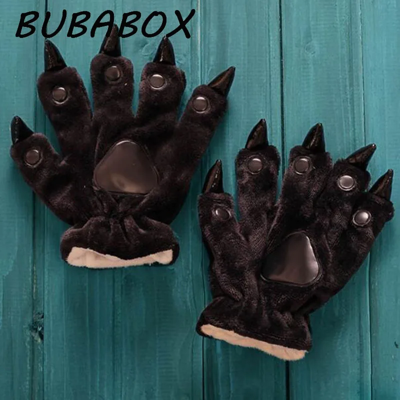 Buy Animal Claw Gloves Women Men Soft Plush Paw Glove