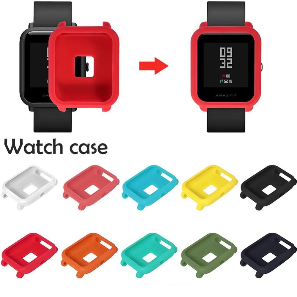 Чехол для Xiaomi Huami Amazfit bip bit pace lite youth smart watch Мягкая силиконовая защита экрана