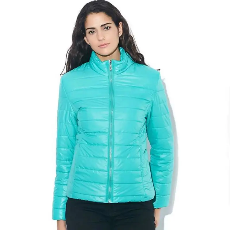 Buy women slim wadded jacket winter outerwear female cotton padded jacket down