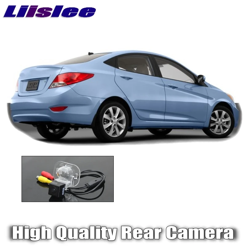 

Автомобильная камера заднего вида LiisLee для Hyundai flowic Solaris 2014 ~ 2020, ночное видение, HD Водонепроницаемая камера заднего вида