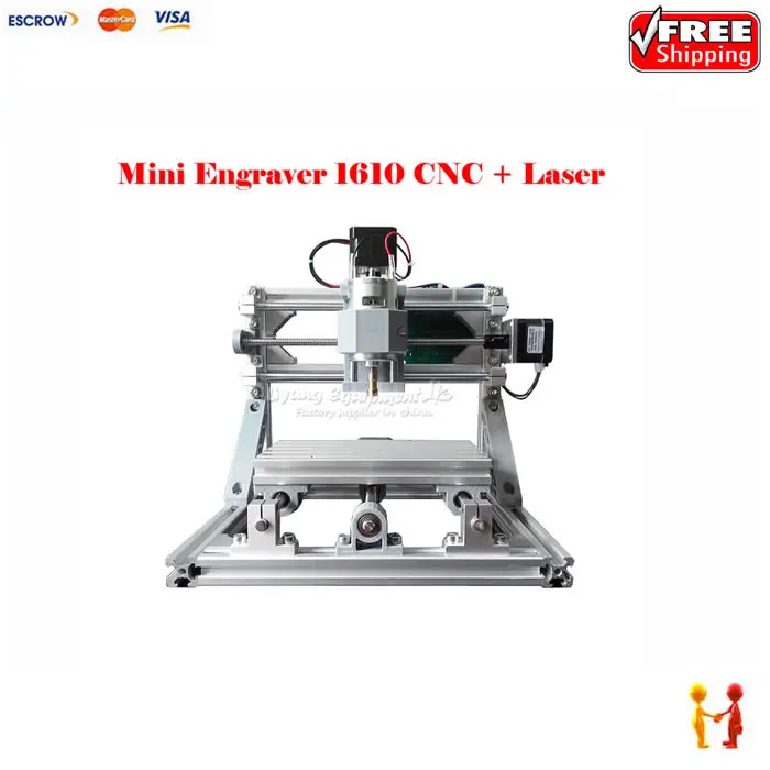 Mini CNC Milling Machine 1610 500mw Laser CNC Engraving Machine Work For Pcb Wood Pvc Etc