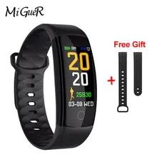 MiGueR QS01 Смарт-часы-браслет QS01 фитнес-трекер кровяное давление монитор сердечного ритма умные часы водонепроницаемый смарт-браслет