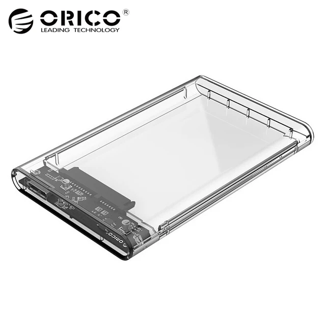 ORICO 2139U3 2,5 дюймов прозрачный USB3.0 до Sata 3,0 HDD Case инструментов 5 Гбит Поддержка 2 ТБ протокола UASP жесткий диск