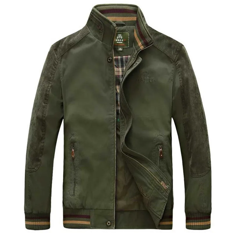 2017 High Quality Men Jacket Spring Autumn Cotton Bomber Jacket Casual