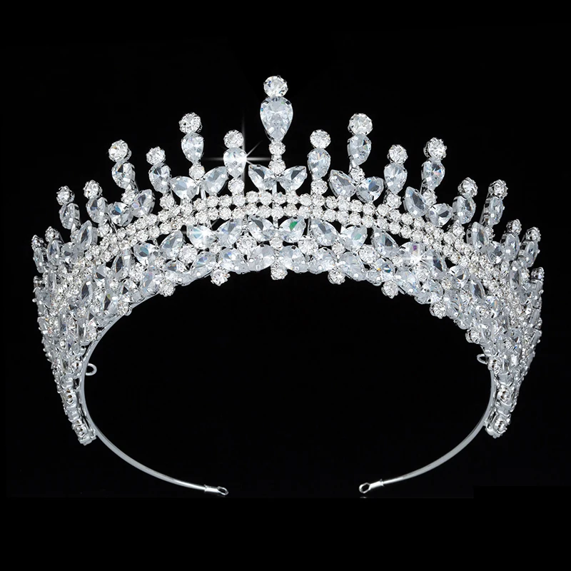 

Crown HADIYANA European Elegant Temperament Charming Wedding Hair Accessories Cubic Zirconia BC4400 Accesorios para el cabello