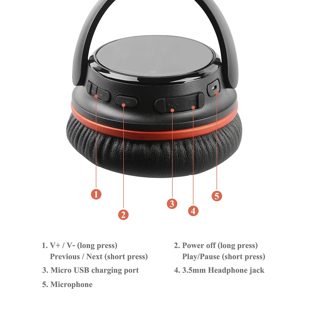 Супер бас NiUB5 проводной + Беспроводной Bluetooth гарнитура микрофон 3 5 аудио кабель