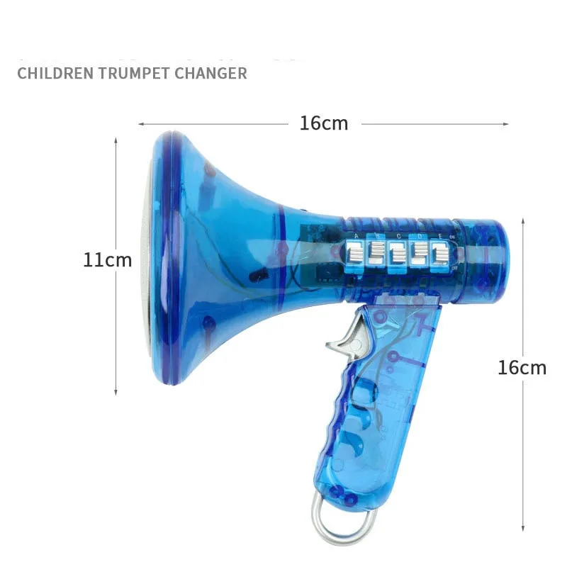 Детский новый узор изменение голосового рога креативная забавная электрическая светодио дный лампа умный ручной громкоговоритель