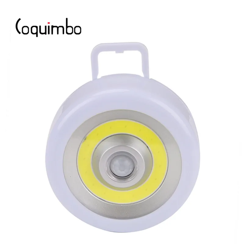 

Coquimbo 2 Modes Magnet Hook PIR Infrared Sensor Night Light Super Bright COB LED Battery Operated Light Sensor Night Lamp