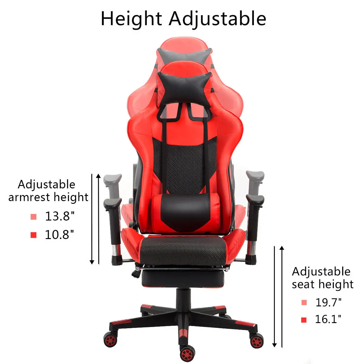 moderne liegemöbel giantex ergonomische gaming hohe rückenlehne racing bürostuhl mit lordosenstütze fußstütze moderne liegemöbel hw56576re in moderne liegemöbel giantex ergonomische gaming hohe rückenlehne racing bürostuhl mit lordosenstütze fußstütze moderne liegemöbel hw56576re in