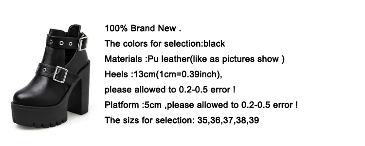 GBHHYNLH/женские ботинки; весенняя обувь; ботинки на платформе и высоком каблуке; женские ботильоны; мотоботы в стиле панк-рок; обувь на платформе; LJA560
