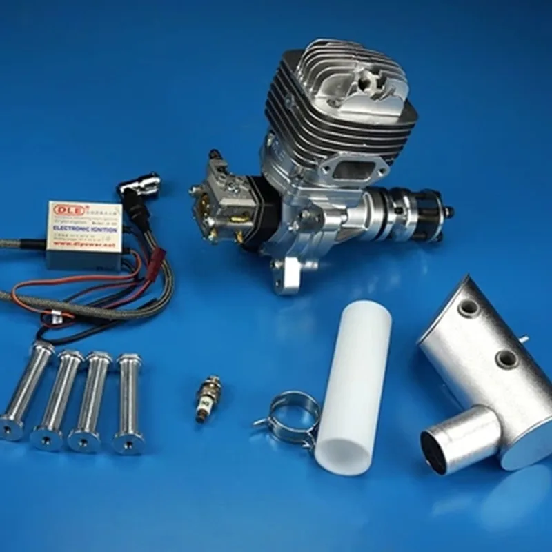 

DLE 61 RC model gasoline engine DLE61 single cylinder two-stroke side exhaust natural wind-cooled hand start 61CC displacement