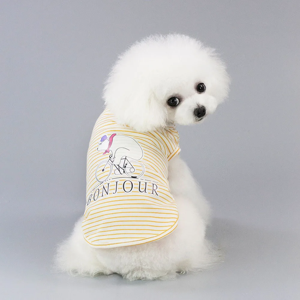 

Dog T-shirt Soft Puppy Dogs Clothes Cute Pet Dog Clothes Cartoon Pet Clothing Summer Shirt Casual Vests For Small Pets S-XXL 29