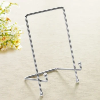 

MagiDeal Display Rack Holders Wire Display Easel Tabletop Books Stand Silver S-XL, 6-13inch