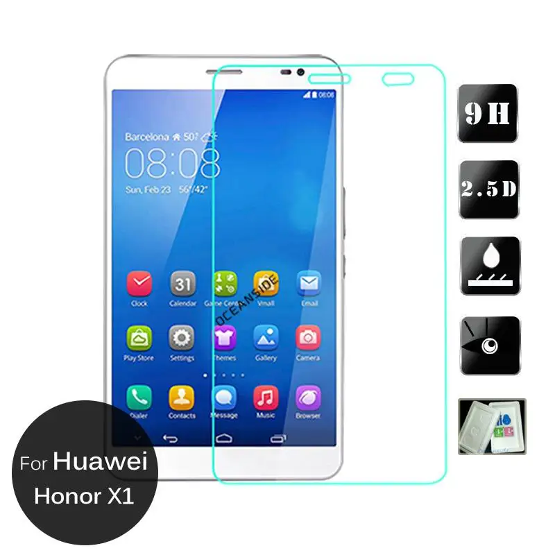 Закаленное стекло 9H 0,3 мм для HuaWei Honor Mediapad X1 X2 7 дюймов Защитная крышка экрана защитное стекло Fim взрывозащищенное Закаленное