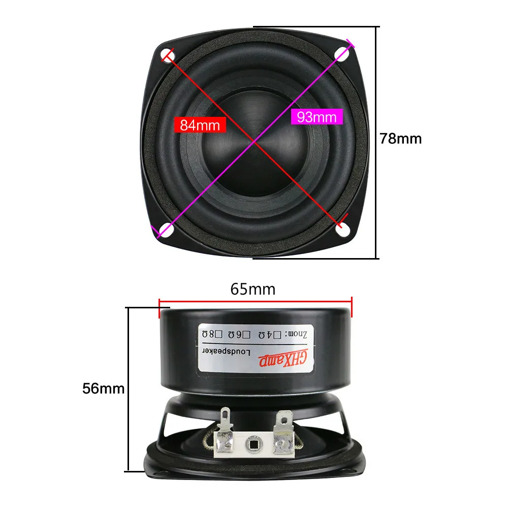 3 Inch Woofer Hifi Speaker Horn Subwoofer Diamond Ceramic Cap Bass Loudspeaker Portable Speaker Home Theater Sound Computer 3 Inch Woofer Hifi Speaker Horn Subwoofer Diamond Ceramic Cap Bass Loudspeaker Portable Speaker Home Theater Sound Computer