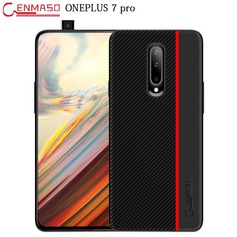 cheap For Oneplus7Pro Case Carbon Fiber Texture Leather Cover For Oneplus 7 Full Protective Phone For Oneplus 6 6T 5T Shockproof Cover