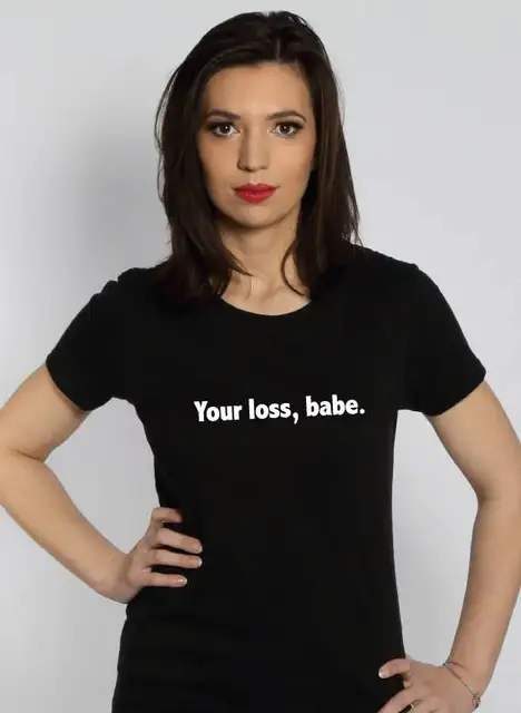 Buy Your Loss Babe Letter Print T Shirt Tumblr Grunge 