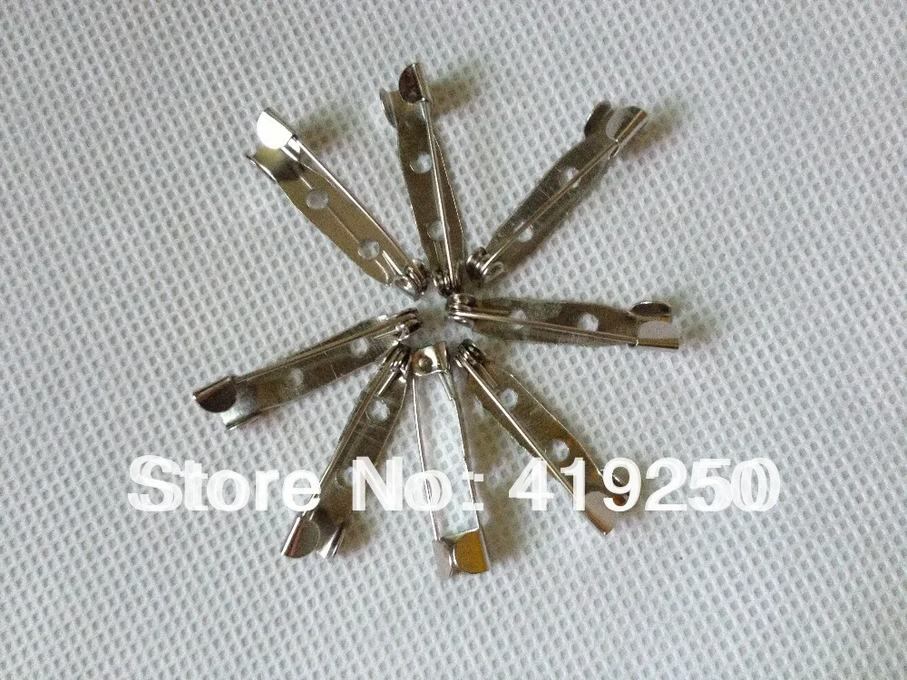 

1000pcs 20mm Safety Lock Back bar Pin DIY brooch base, Brooch Back Base With Safety Pin use for brooch