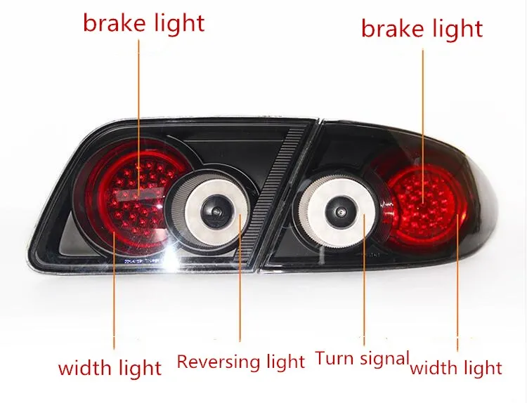 

Qirun rear light, tail lamp inner for Mazda 6 2003-2015,2 pcs