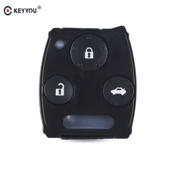 

KEYYOU Replacement Remote Car Key Pad Case Cover Fob Rubber Pad Kit 2 3 Buttons For Honda Accord (Sedan) Pilot Car Key Shell