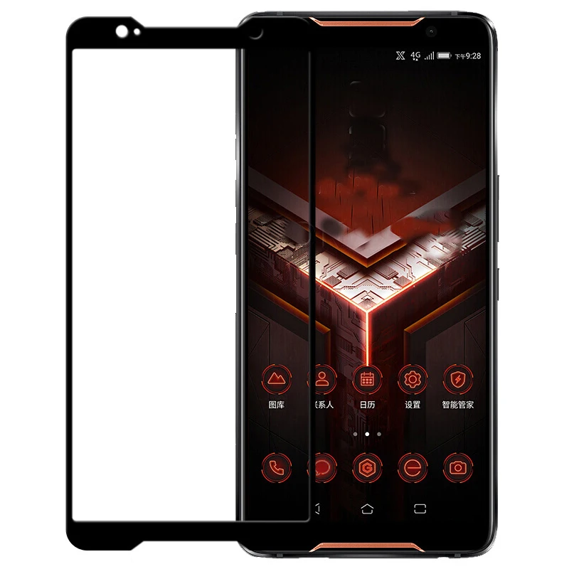 كامل الغراء واقي للشاشة الزجاج المقسى ل Asus Rog الهاتف ZS600KL التغطية الكاملة شاشة طبقة حماية الزجاج ل Asus Rog