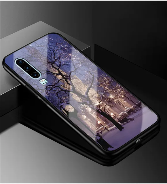 E для huawei P30 чехол P 30 стеклянный жесткий чехол для huawei P30 Pro Чехол P30Pro закаленный крутой модный для huawei P30 Lite P30Lite - Цвет: 5