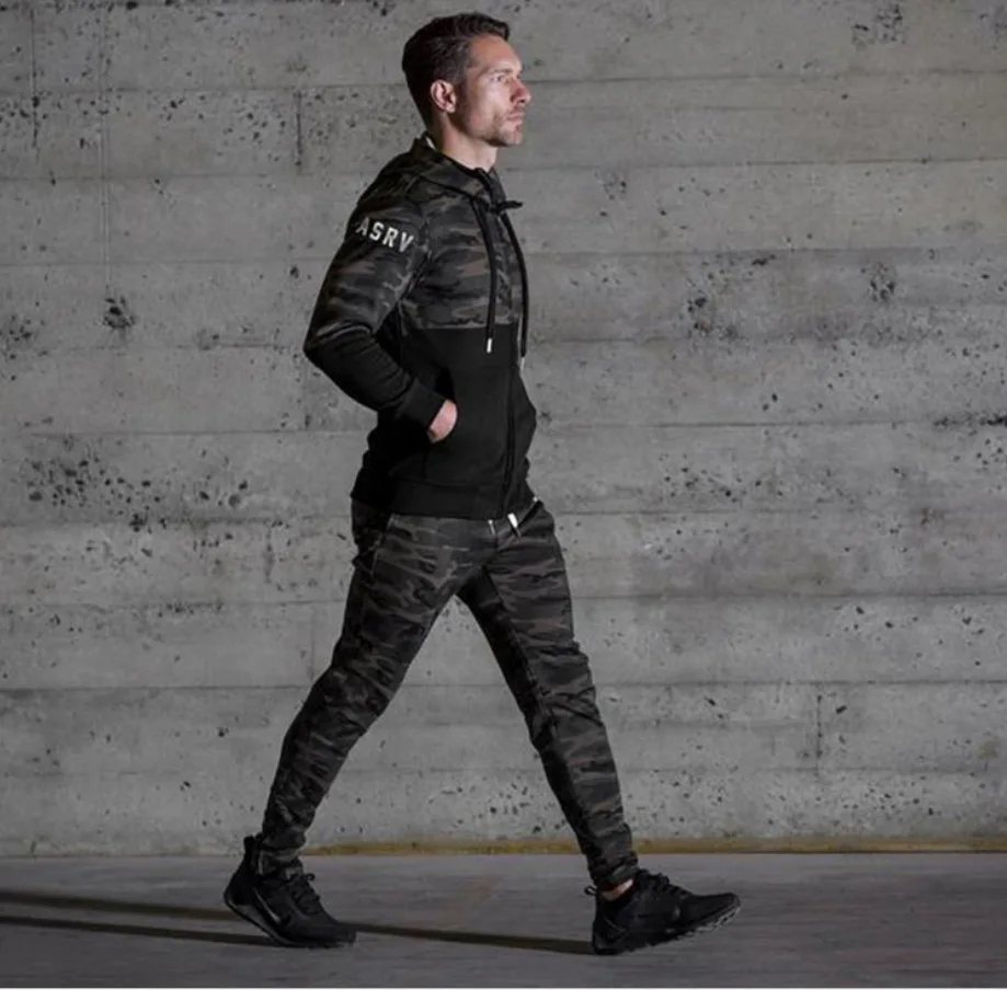  New Fashion Spring Autumn MensHoodies Camouflage Style Hoodie Army Sweatshirt Tracksuit Male Hoodie