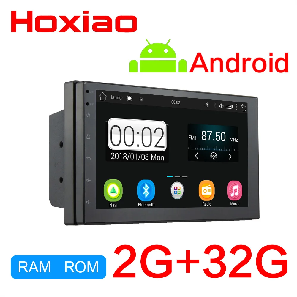 Радио кассетный плеер 2din android automagnitol ram 2G+ rom 32G gps навигация wifi без dvd BT DAB FM Автомагнитола 2 din