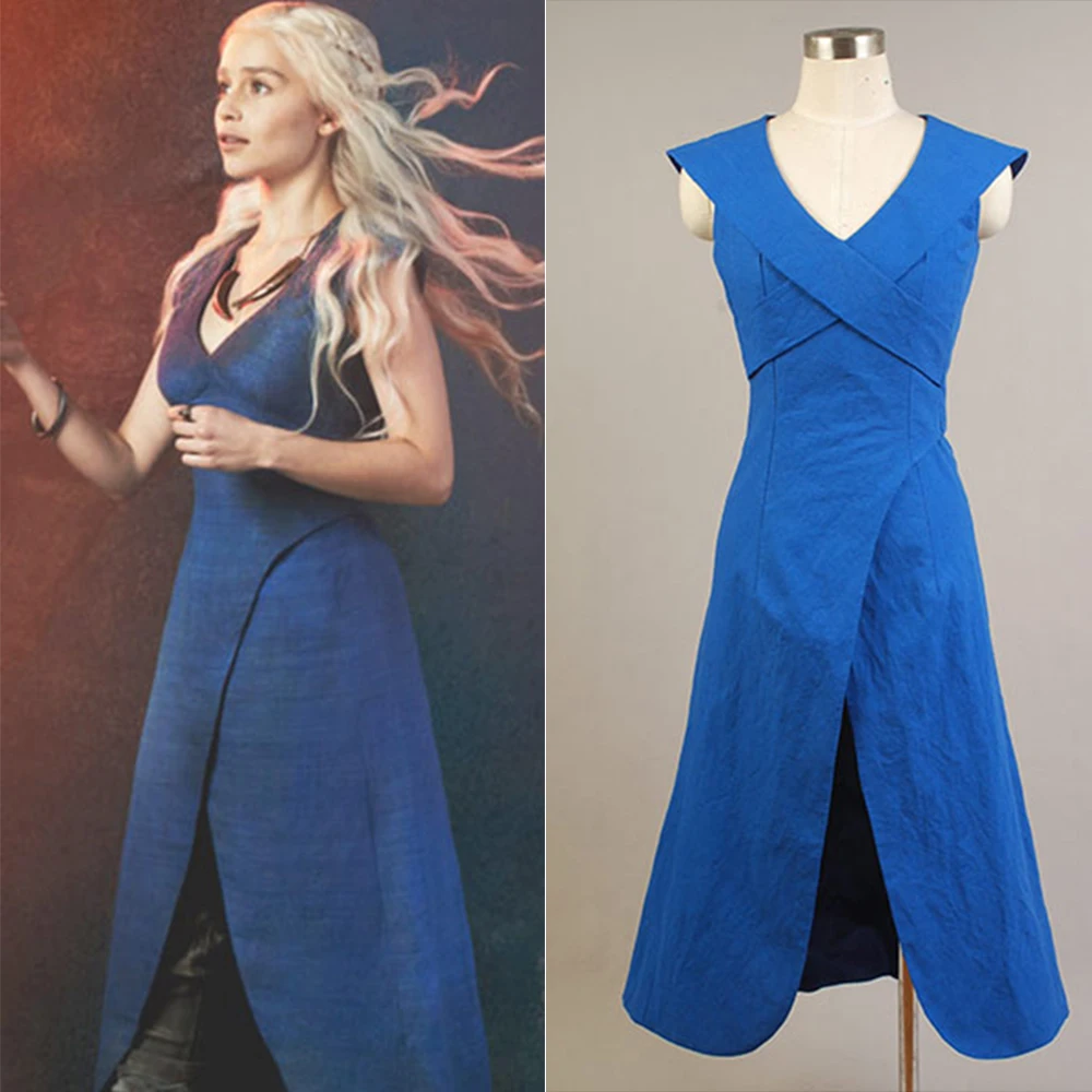 

A Song of Ice and Fire Game of Thrones Daenerys Targaryen Cosplay Costume Set Dress or Cloak Daenerys Targaryen Costume Women