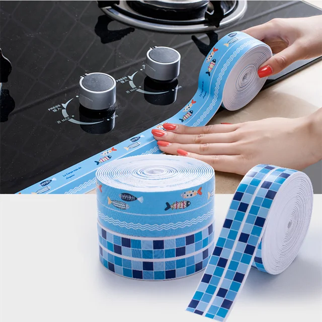 4M Waterproof Self Adhesive masking Tape PVC Ceramic Sticker Kitchen