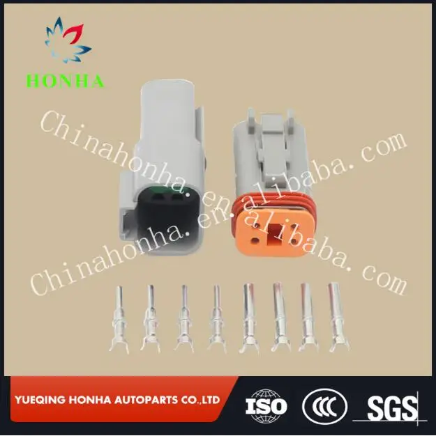 Free shipping Deutsch DT 4 Pin Waterproof Electrical Wire Connector plug Kit DT06-4S DT04-4P With Terminals | Автомобили и