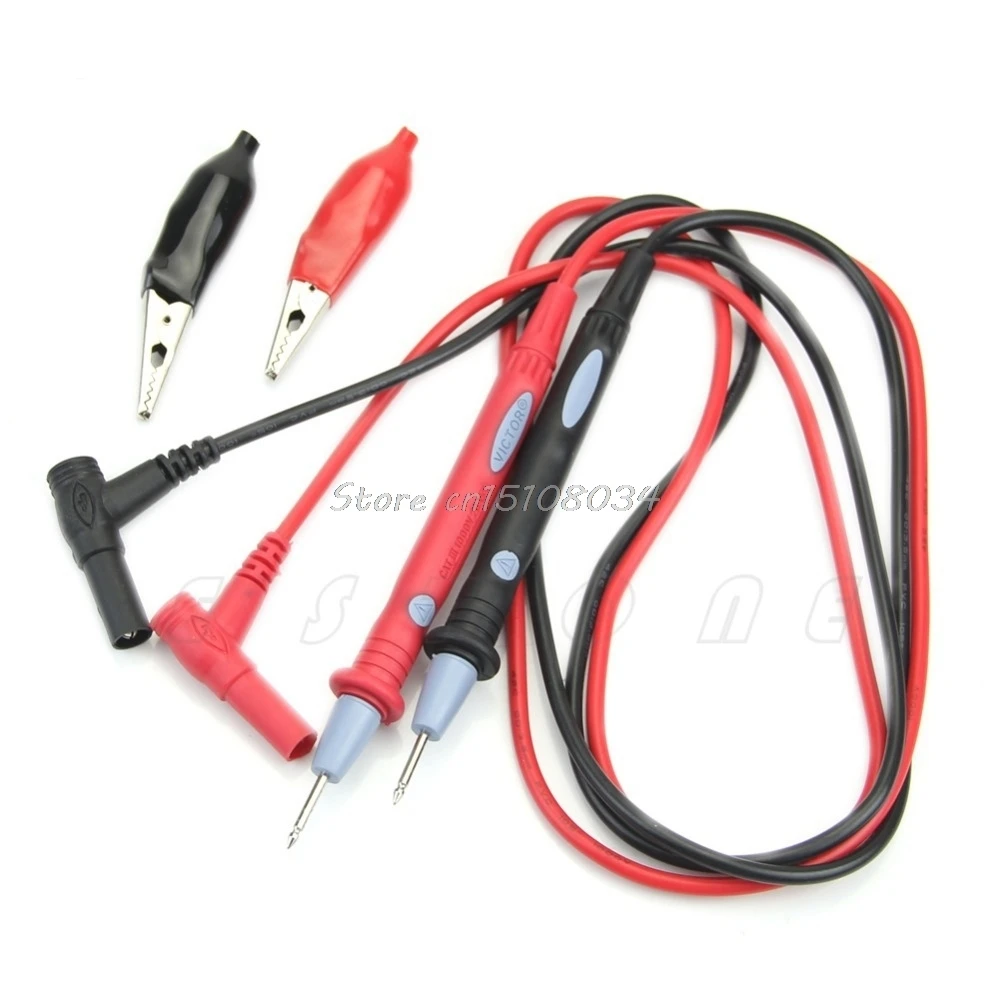 20A 1000V Clamp Multi Meter Multimeter Probe Test Lead + Alligator Clips S08 Drop shipin