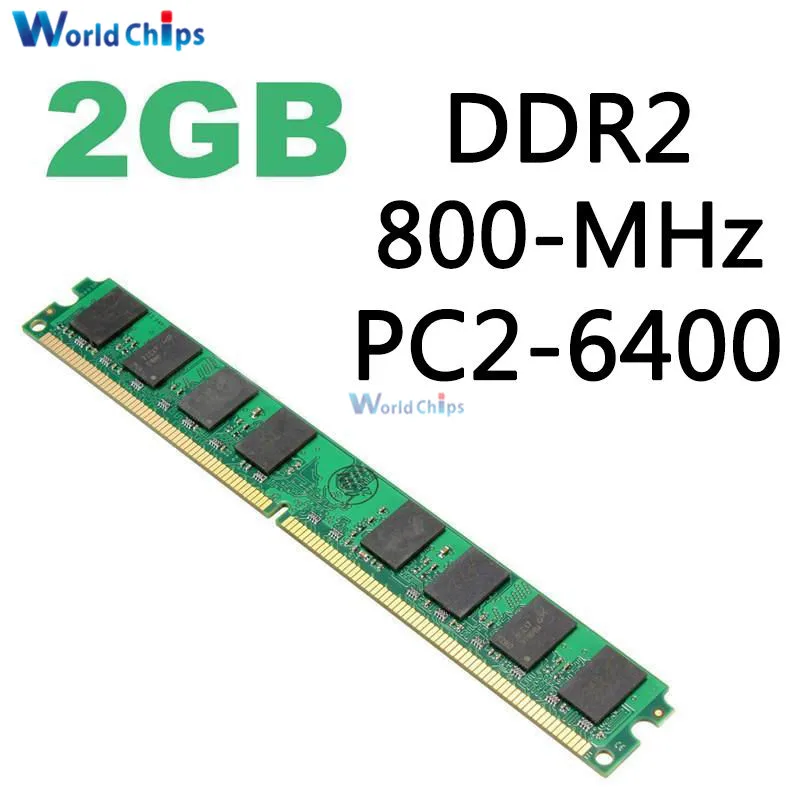 

2GB DDR2 800MHZ DIMM PC2-6400 240Pin Memory RAM For AMD CPU Motherboard Desktop Computer 800D2N6/2G