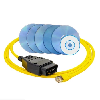 

Car Diagnostic Tool Kit Diagnostic Data Cable for BMW ENET Ethernet to OBD Interface Cable E-SYS ICOM Coding F-serie