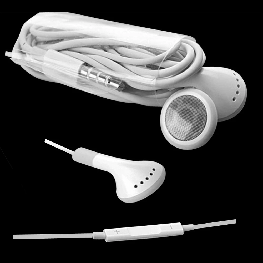 Best quality para stereo Earphone noise canceling earbuds With Mic and voice control for Apple iPhone 4 4S 2pcs per lot | Электроника