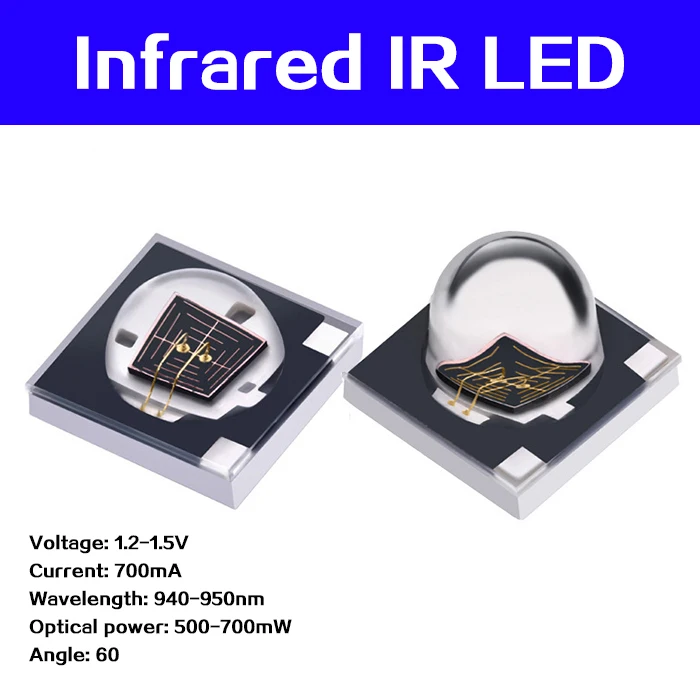 50 шт. CCTV аксессуары 3535 инфракрасный ИК LED 940 950nm 60 градусов X1|Компьютерные кабели и