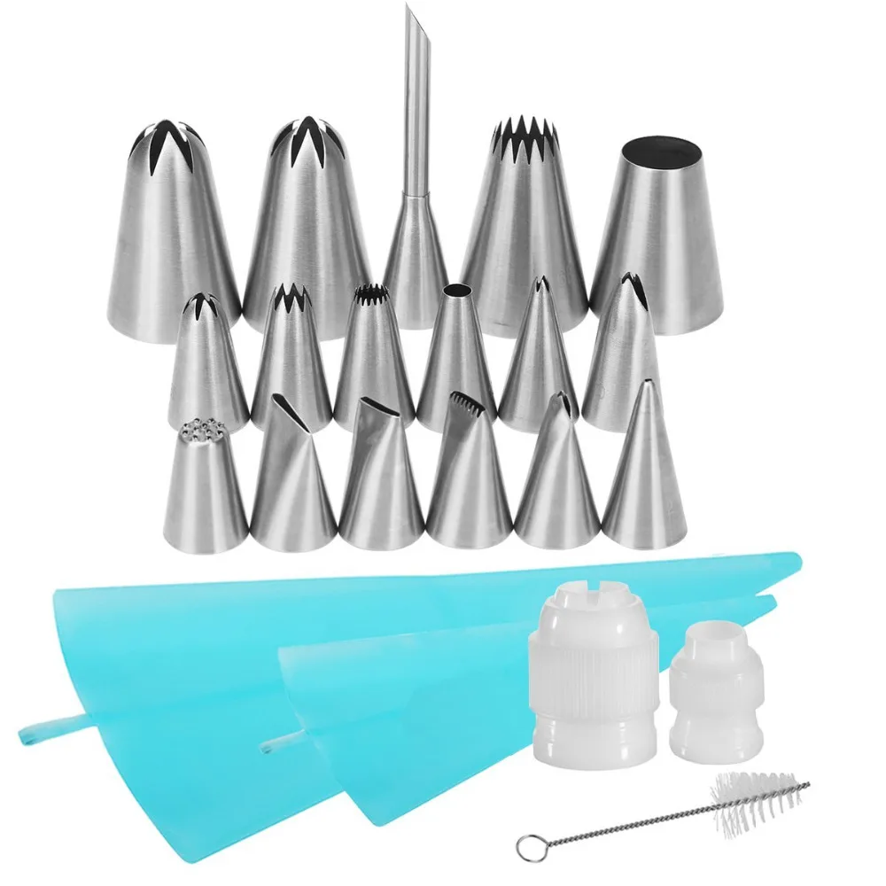 22 In 1 Cake Decorating Supplies Baking Tools With 17 Icing Tips