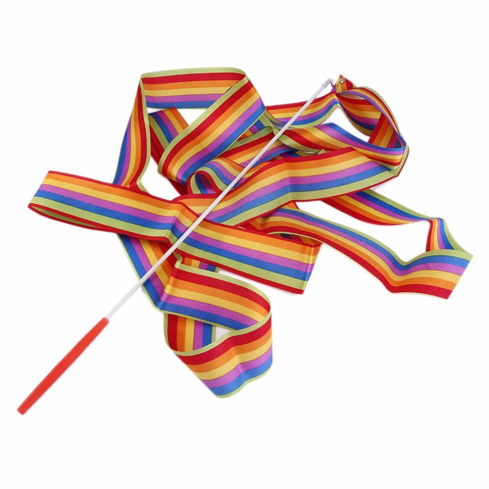 4M Universal Gym Dance Ribbon Rhythmic Art Gymnastic Streamer Twirling