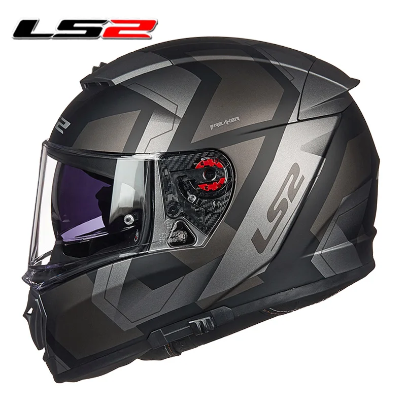 LS2 Полный лицевой шлем мото rcycle шлем casco moto capacetes de moto ciclista двойной объектив capacete FF390 - Цвет: 11