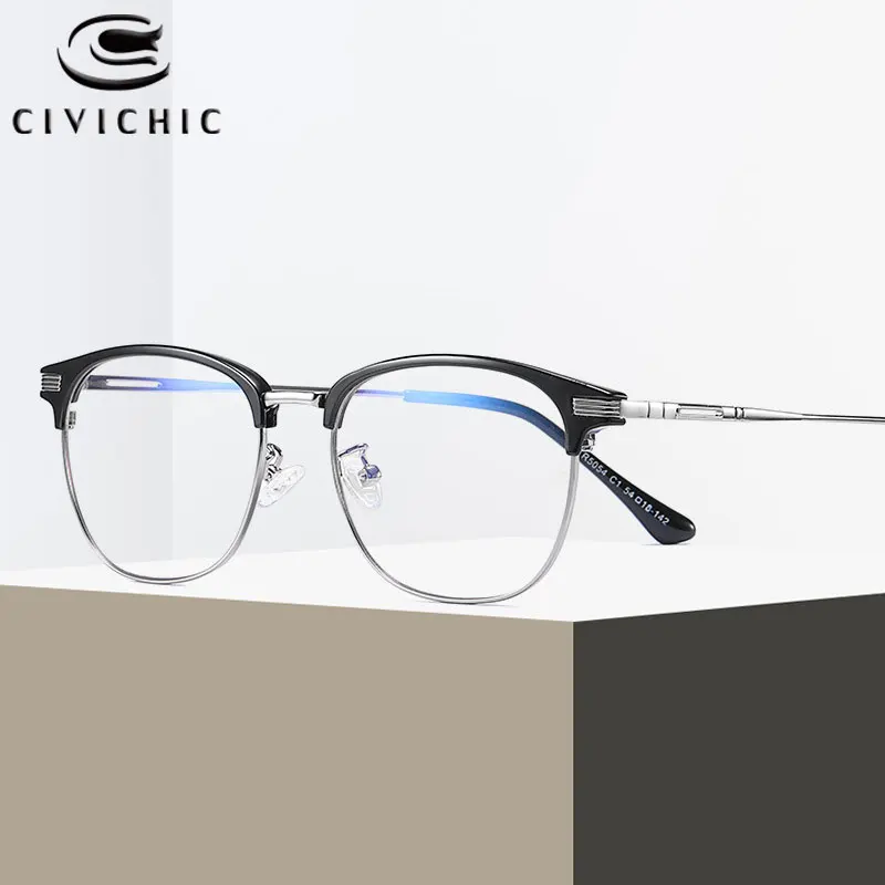 buy CHic TR90 Myopia Optical Frame Anti Blue Light Glasses Women Retro Rectangle Eyewear Men Gaming Eyeglasses Computer Oculos COG40