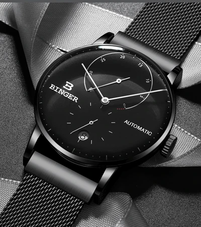 Швейцарские мужские часы BINGER, люксовый бренд, автоматические механические мужские часы с сапфиром, мужские японские часы для мужчин, t reloj hombre B1187-0 - Цвет: 5
