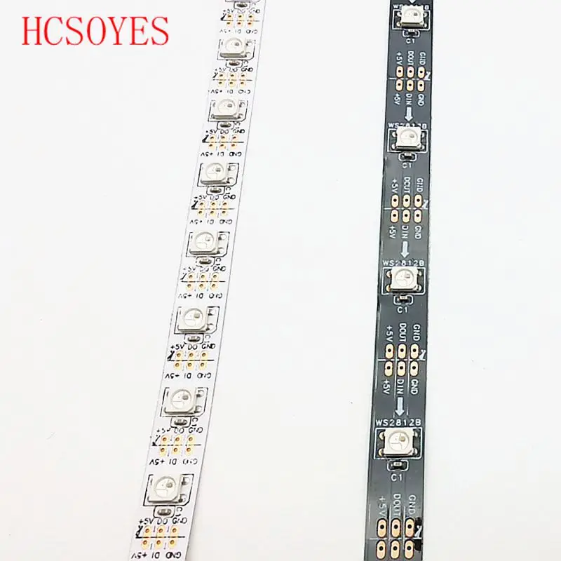 

DC5V 1m ws2812b ws2811ic 30/60/144leds/m 5050 smd RGB individually addressable smart led pixel strip