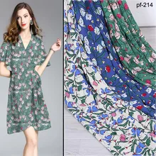 Шифоновая ткань, летнее платье, шифон, пузырьковая пряжа, пэчворк, Париж, бисерная ткань, Солнцезащитная ткань, полиэстер, ткань с цветочным принтом, шифон