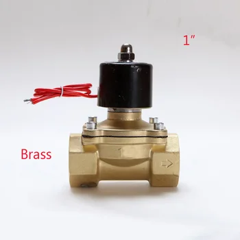 

Electric Solenoid Valve Water Air N/C 2 Way 1" AC 220V 2W250-25 Brass Body DC12V 24V AC110V 220V Brass Water Valve 2W-250-25