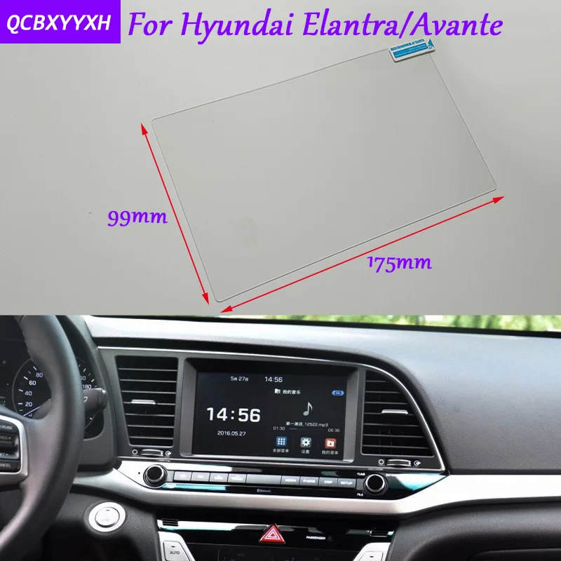 Автомобиль Стикеры gps навигации Экран Стекло Защитная пленка для hyundai Elantra/Avante аксессуары Управление из ЖК-дисплей Экран стайлинга