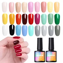 LILYCUTE лак для ногтей чистый цвет лак для ногтей Полупостоянный красный розовый верхний слой гель для базового покрытия УФ светодиодный лак для ногтей