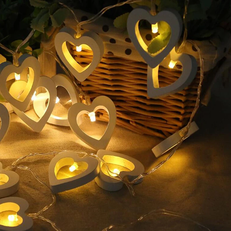 Night Light LED LoveHeart String Light Battery Led Fairy Light for WeddingChristmas Decoration Christmas Lights Outdoor (6)