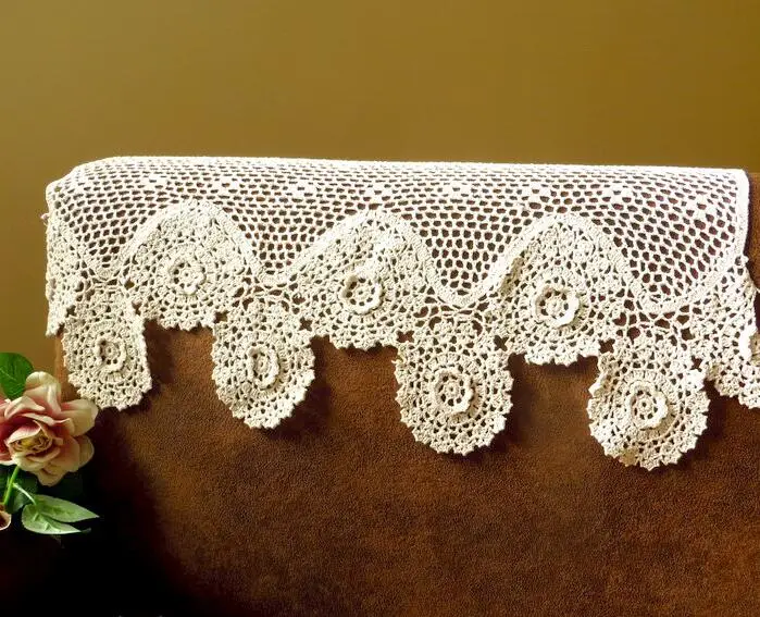 

Three-dimensional Hand Crochet Flower Cotton Tablecloths Rectangular Table cloth Home textile Cover towel Sofa Cover cloth
